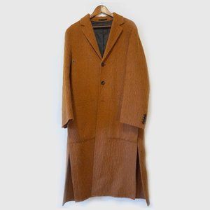 JOSEPH - Long Alpaca buttoned side panel overcoat - Sz 48